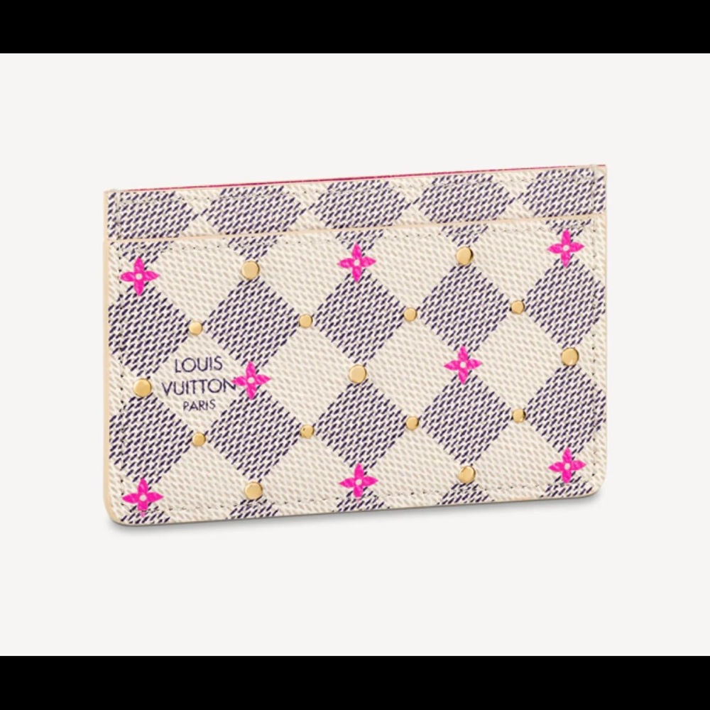 Louis Vuitton Damier Azur Studs Card Holder